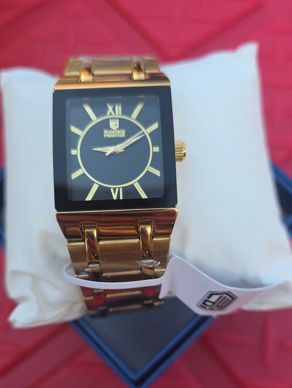 419. Invicta X Montres Prestige Men's Square Gold/Black Dial Watch MPW-0252